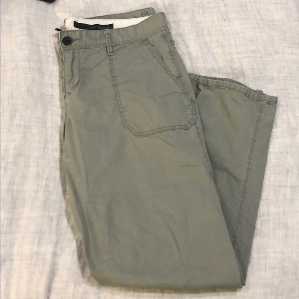 Green Khaki Calvin Klein